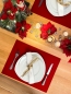 Preview: Tischset Platzsetaus echtem Wollfilz Rot Maxiformat 45x34 cm, besonders hochwertiges Naturprodukt